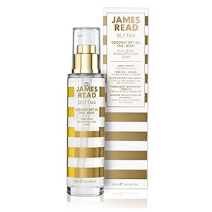 James Read Coconut Dry Oil Self Tan for the Body, Light Tone, 100ml