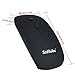 Wireless Mouse, SzHahn 2.4G Slim Mute Silent Click Rechargeable Wireless Mouse Mice with USB Receiver,3 Adjustable DPI Levels for Notebook, PC,MAC, Laptop, Computer, Macbook - Black