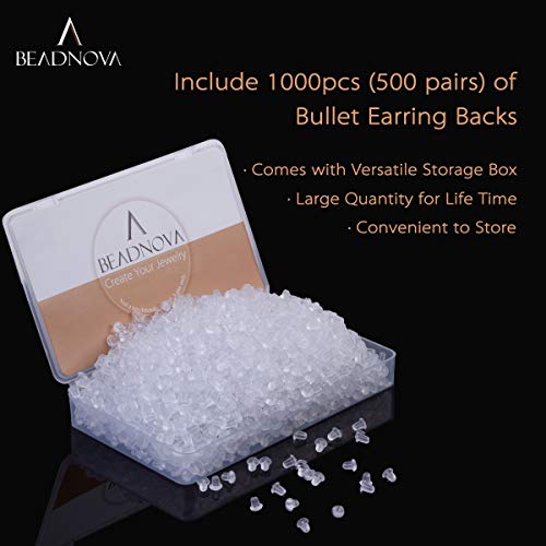 4 BEADNOVA+Rubber+Earring+Earrings+1000pcs