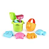 SainSmart Jr. Baby Beach Toy Sand Toy for Children, 8 PCS Summer Water Toy Safe TPE Material Beach Toy Set
