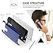 BENTOBEN Case for Galaxy Note 4, Shockproof Hybrid 2 in 1 Hard PC Full Body Soft Bumper Protective Cell Phone Case for Samsung Galaxy Note 4 - Navy Blue