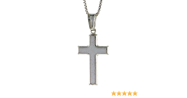 Sterling Silver Cross Pendant Hollow 