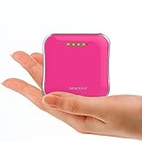 SINOELE 10000mAh Power Bank Portable Cell Phone Charger External Battery Dual USB Quick for iPhone,iPad,Samsung(rosy)