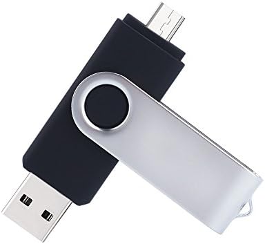 Maxidea 128GB OTG Metal USB 2.0 Flash Pen Drive - Black - For SmartPhone/Tablet/PC (128GB, Black)