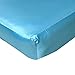 Blue Cloud Satin Fitted Crib Sheet - Fits Standard Crib Mattresses and Daybeds