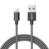 Anker 6ft Nylon Braided USB Cable with Lightning Connector [Apple MFi Certified] for iPhone X/8/8 Plus/7/7 Plus/6/6 Plus/5s, iPad Pro Air 2 and More (Space Gray)