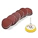 Jeteven 2 inch Sanding Discs Pad Kit for Drill Grinder Rotary Tools with Backer Plate 1/4Inch Shank Includes 60pcs 100-2000 Grit Sandpapers