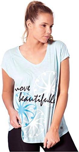 Fullbeauty Sport Women's Plus Size Move Beautifully Tee Pretty Blue,14/16