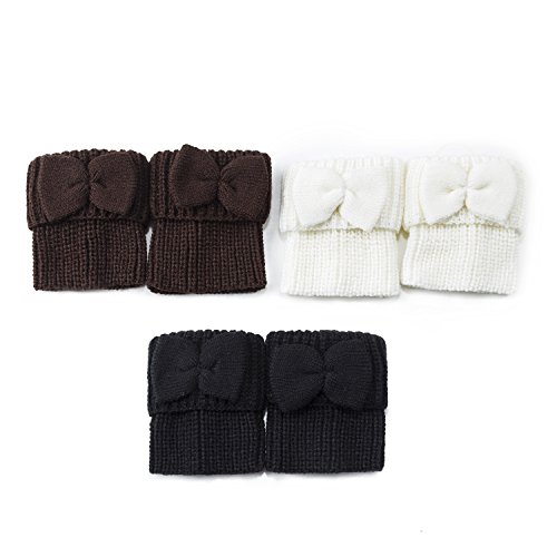 image for Women Boot Knit Cuffs ,Short Crochet Leg Warmers, Variety of Styles Wi