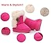 Femizee Toddler Girls Boots Warm Winter Snow Boots for Kid Boys Flat Button Size 5 Toddler,Coffee 21