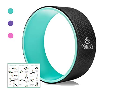 Nature’s Integrity Yoga Wheel 13″ – [Elite Series] – Strongest and Most Comfortable Dharma Yoga Roller for Stretching, Back Pain, and Backbends – Thick Padding, Eco-Friendly, Exercise Guide Included