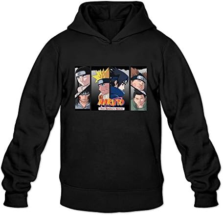 IKAMA Men's Naruto Broken Bond By Konkideikoka Long Sleeve Pullover Hoodies