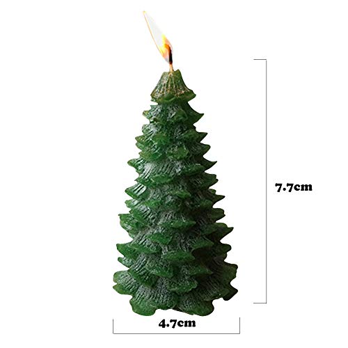 Homankit Silicone Christmas Pine Tree Candle Molds/Soap Molds/Baking Molds, Ideal Moulds for DIY Xmas Candle Making, Soap Making and Baking
