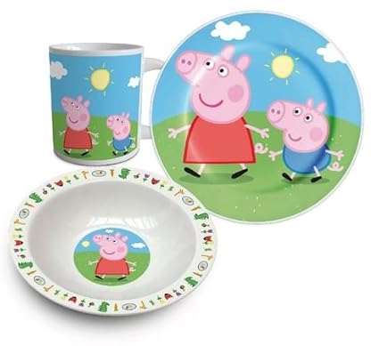 george pig plate set