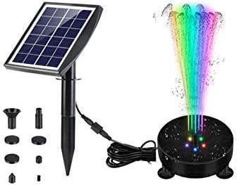 太陽光噴水ポンプ 6v 3 5wソーラー噴水 屋外 バードバス 噴水 40 60cm水高 内蔵1800mahバッテリー 7つのledライトと6つのノズルを備えた ソーラー 自動噴水 養魚池 庭園 水中演出 観賞用アクセサリ ガーデン池 魚の水槽 水を酸素循環に対応 庭の装飾用 Parapentefamily Com