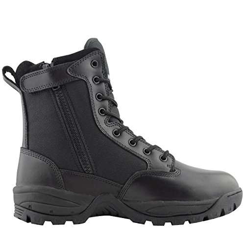 Maelstrom Men's TAC FORCE 8 Inch Military Tactical Duty Work Boot with Zipper, Black, 15 M US