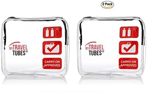 TSA Approved 3-1-1 Airline Carry On Clear Travel Toiletry Bag | Quart Sized