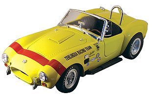 1965 Shelby Cobra Convertible, Terlingua Racing Team, Yellow in 1:18 Scale by Shelby Collectibles