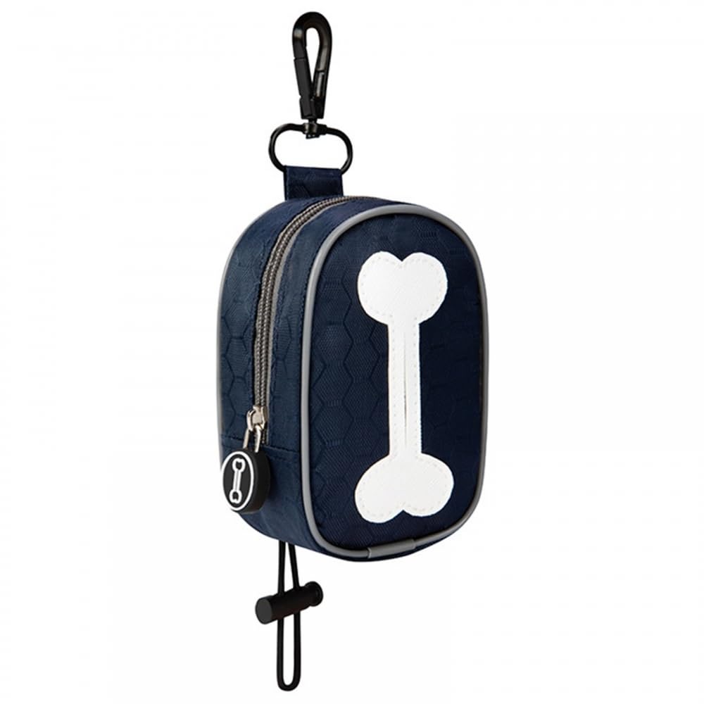 Dog Poop Bag Holder, Dog Waste Bag Dispenser w/Zipper for Dog Walking Running(No Poo Bags)