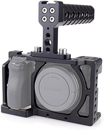 MAGICRIG Camera Cage with Top Handle for Sony A6000 A6300 A6500 ILCE-6000 ILCE-6300 ILCE-6500 NEX7