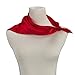 Women's Fashion Soft Satin Square Scarf Set Head Neck Multiuse Solid Colors Available (Deep red)
