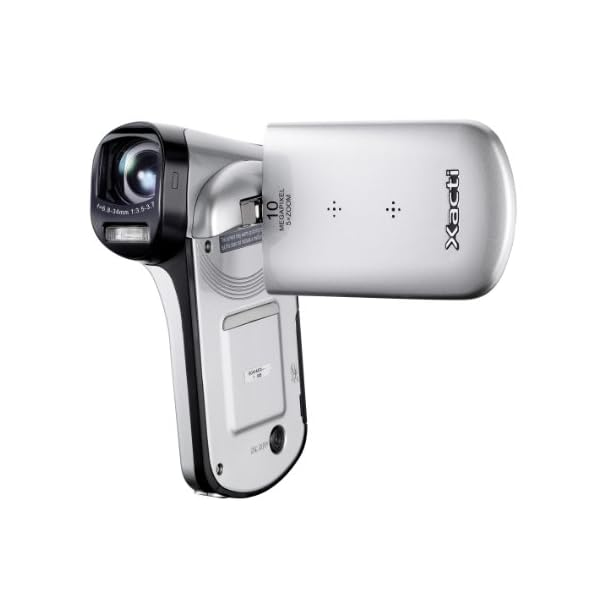 Sanyo Xacti VPC-CG20 Camcorder (SD Kartenslots, 5-Fach optischer Zoom, 6,9 cm Display, Mini HDMI) Silber – Bild 5
