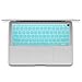 GMYLE MacBook Air 13 Inch Case 2018 Release A1932 with Touch ID Retina Display Bundle, Plastic Hard Case Shell, Keyboard Skin Cover, Privacy Webcam Cover Slide, Screen Protector Set, Teal