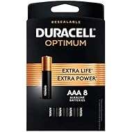 Duracell Optimum AAA Batteries | Premium Triple A 1.5V Alkaline Battery | Convenient, Resealable Package | Made in The USA | 8 Count