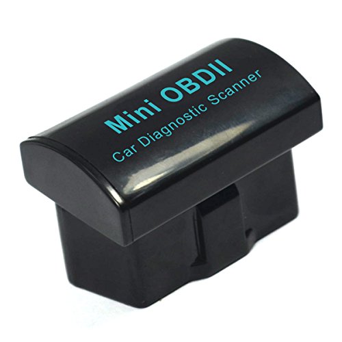 AUTOS-FAMILY New Super Mini OBDII ELM327 Bluetooth OBD2 Car Diagnostic Scanner For Torque Android CAN BUS ECU Code Reader (Black)