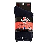 The Right Fit Men's Cotton, Casual Work, Ribbed Loafer, Crew Style Dress Socks