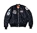 AVIDACE Classic Bomber Jacket Men Nylon Quilted with Patches