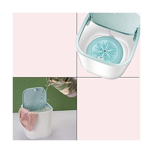 OMVOVSO-Portable-Mini-Washing-Machine-Super-Shock-Wave-Turbine-Washing-Machine-Household-for-Underwear-Baby-ClothesWhite OMVOVSO Portable Mini Washing Machine, Super Shock Wave Turbine Washing Machine Household for Underwear Baby Clothes…