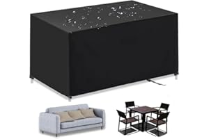 RUIZJOE Patio Furniture Covers, Outdoor Furniture Cover Waterproof, Heavy Duty Oxford Patio Table Cover for Outdoor Table, Ch