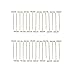 GEX 30PCS T-Pins Stainless Steel for Wig Making, Holding Wig, Blocking, Knitting, Sewing Weaving Hand Repair Tool