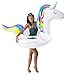 BigMouth Inc. Gigantic Unicorn Pool Float with Sparkles Inside, Funny Inflatable Vinyl Summer Pool or Beach Toy, Patch Kit Included