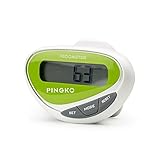 PINGKO Mini LCD Display Step Distance Calorie Counter Walking Motion Fitness Tracker Sports Multifuctional Pedometer - Green