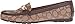 COACH Olive Signature Canvas/Leather Loafers (8) Khaki/Chestnut