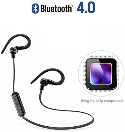 [ Wireless ] M1 Sport Bluetooth V4.0 Headphones In-Ear Earphones with Microphone Running Travel Exercising for iPhone Samsung Android Tablet (Black)