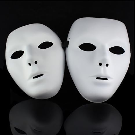 Buy One Pair Jabbawockeez Hiphop Halloween Cosplay Costume Mask White Online At Low Prices In India Amazon In