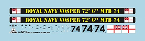 Italeri 510005619-1:35 Vosper MTB74 St. Nazaire Raid Schiff – Bild 5