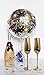 AWEHIRU Gold Champagne Flutes (6 glasses/flutes) by Luxe Glassware, for Parties, Weddings, Anniversaries, Special Occasions, Birthdays and Decoration