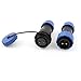 uxcell SD20-2 Pair Waterproof Aviation Connectors + Socket Core IP68