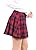 chouyatou Women's High Waist Plaid Flannel Flared Skater Skirt with Zipper Closure