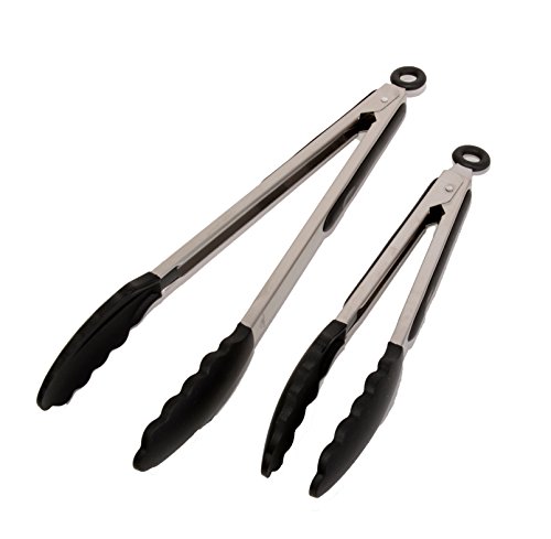 Chef Vinny Professional Silicone Kitchen Tongs 2 Pack- 12