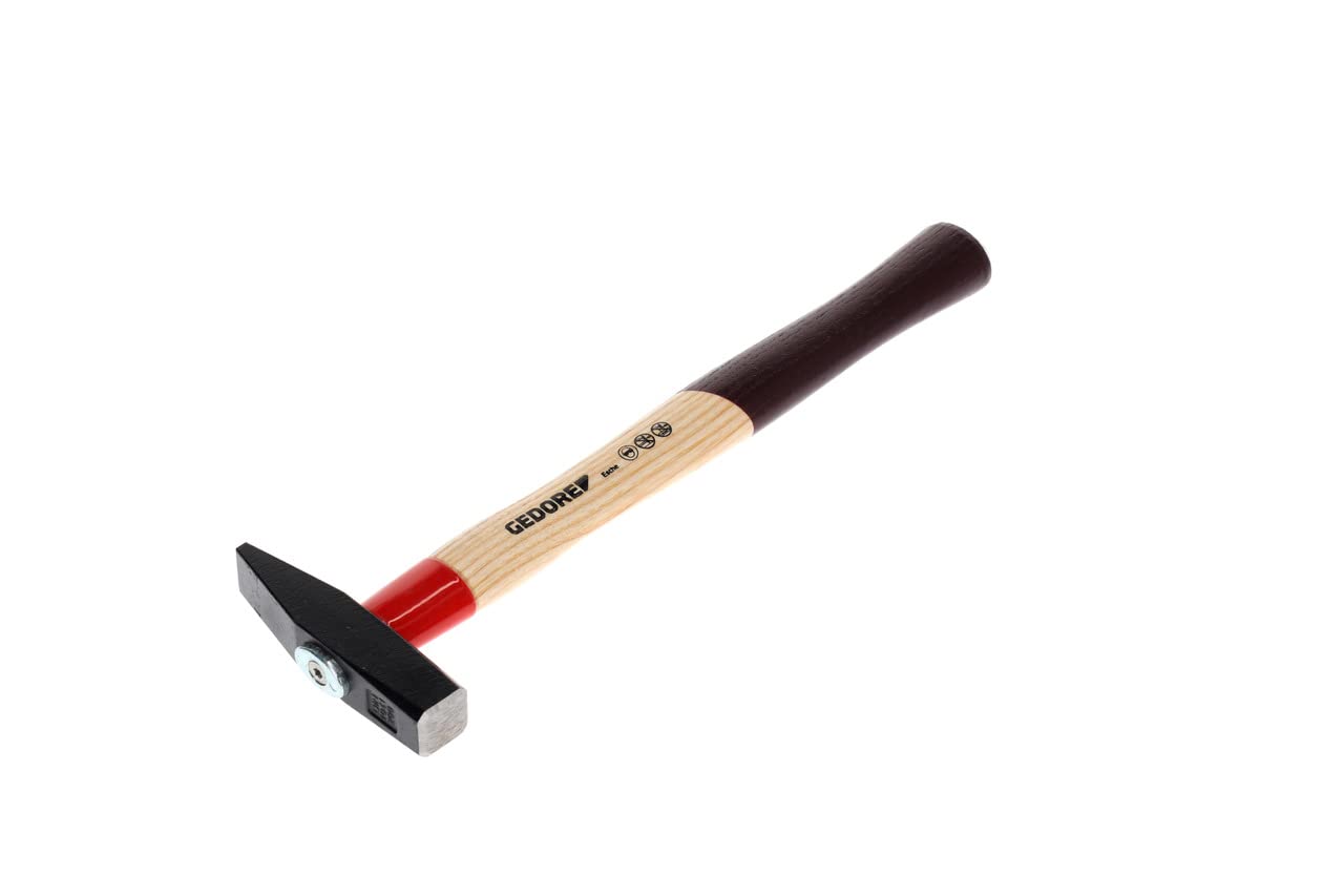 Gedore Engineer's Hammer, 200 g, with Rotband-Plus Handle Attachment, Standard Ash Wood, Forged Hammer Head