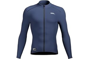 INBIKE Fleece Lined Cycling Jersey for Men Women, Winter Thermal Long Sleeve Bike Jacket with 3 Pockets, Quick Dry