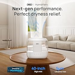 Dreo Humidifiers for Bedroom, 4L Top Fill for Large