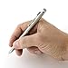 Dockem Microfiber Stylus & 2 Color Pen Combo (2 Pens in 1, Red & Black Ink); Dual purpose Executive Capacitive Stylus and Ballpoint, Microfiber Stylus Nub for Smartphone, Tablet, Touchscreen