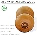 Body Back 2-in-1 Wood Back Roller & Knobber, Deep Tissue Massager & Muscle Roller, Wood Therapy Massage Tool (5 inch)