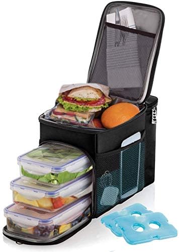 Versal Lunch box For Men Insulated cooler Lunch bag w/